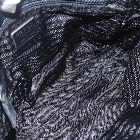 PRADA Hand Bag Nylon Green Silver Auth 151461 - Picture 11 of 16